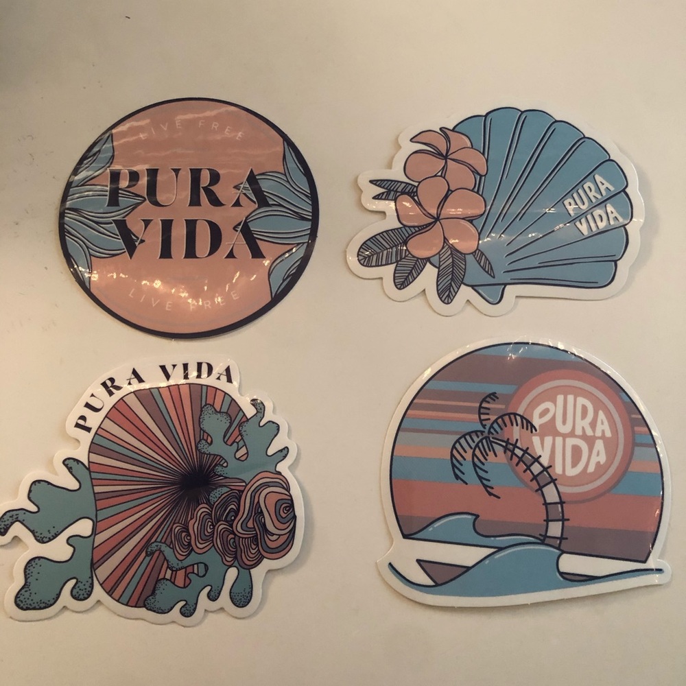 4 pura vida stickers